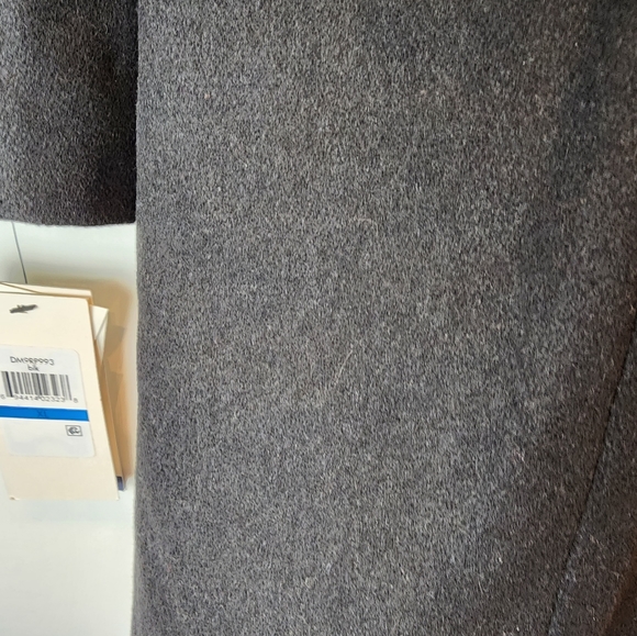 Dockers Men's Black Jacket Henry Wool Blend Top Coat Zipper Button Warm XL - Picture 9 of 13